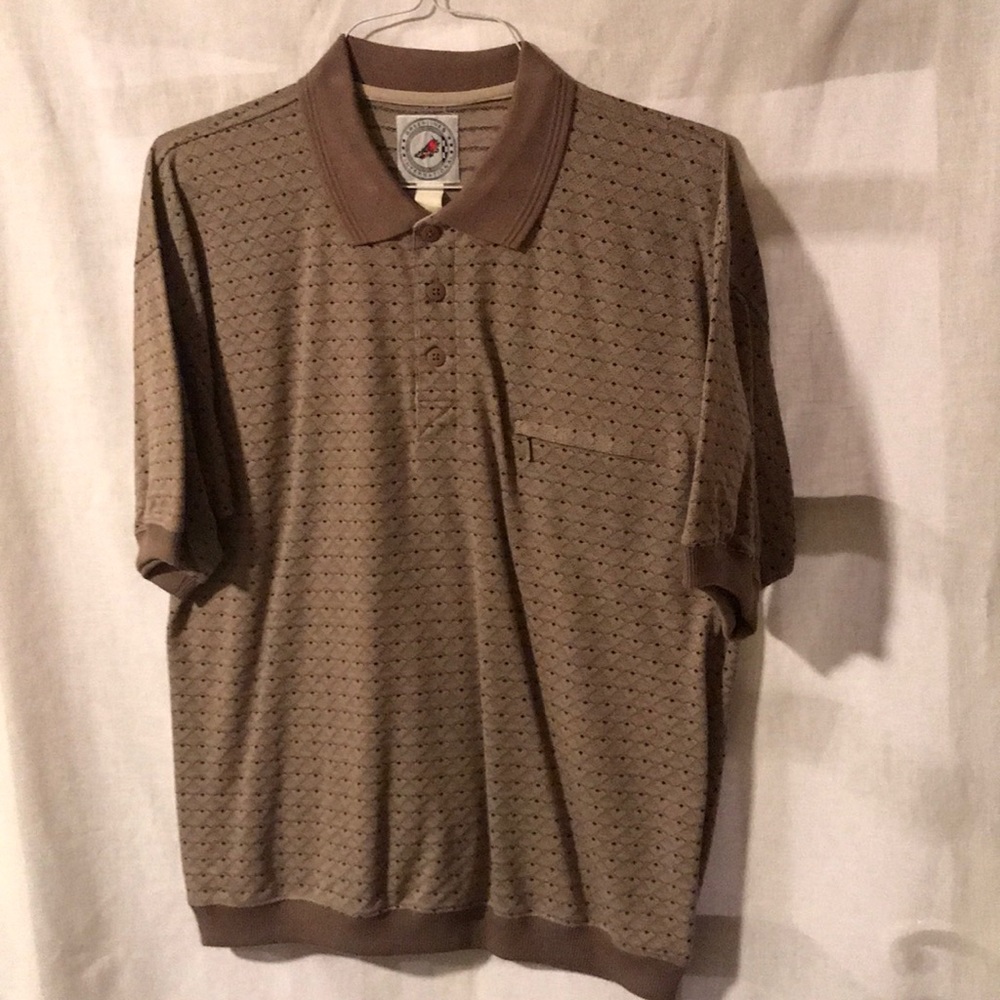 Greenline International Men’s Vintage Brown Polo